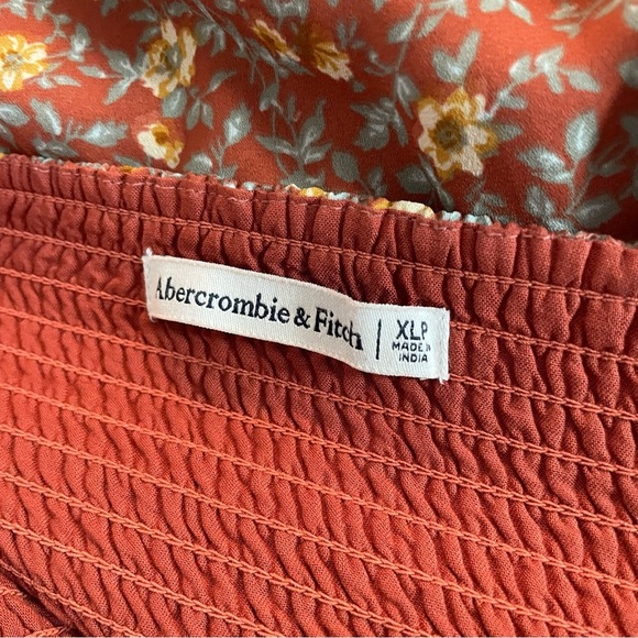 Abercrombie & Fitch Rust Orange Floral Mini Dress 20288 - Picture 10 of 13